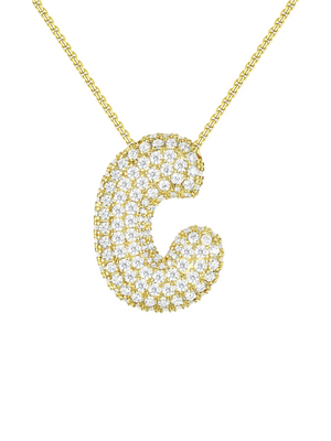Luna Bubble Letter Necklace