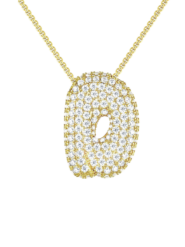 Luna Bubble Letter Necklace