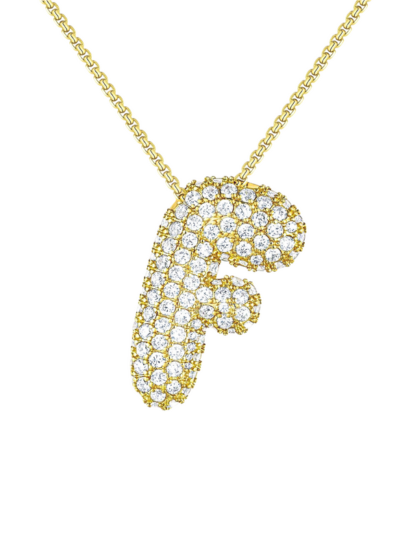 Luna Bubble Letter Necklace