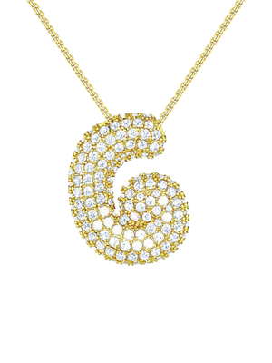 Luna Bubble Letter Necklace