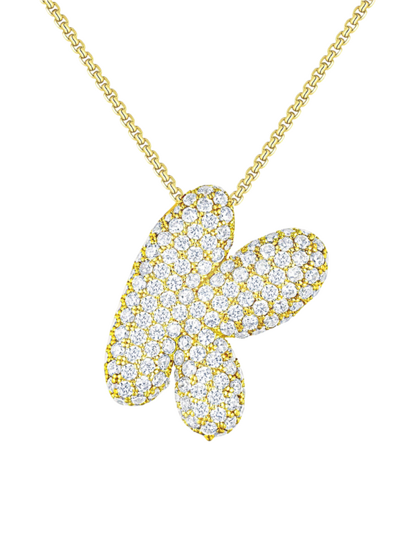 Luna Bubble Letter Necklace