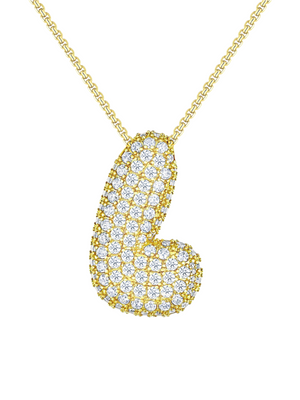 Luna Bubble Letter Necklace