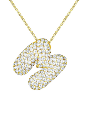 Luna Bubble Letter Necklace