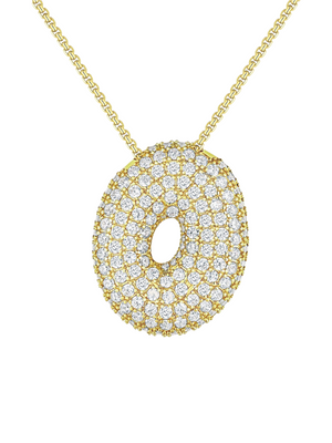 Luna Bubble Letter Necklace