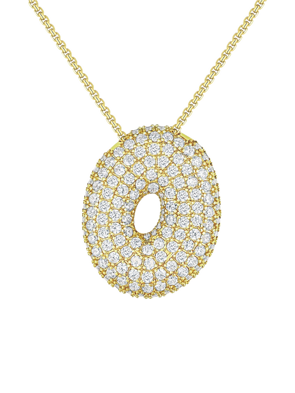 Luna Bubble Letter Necklace