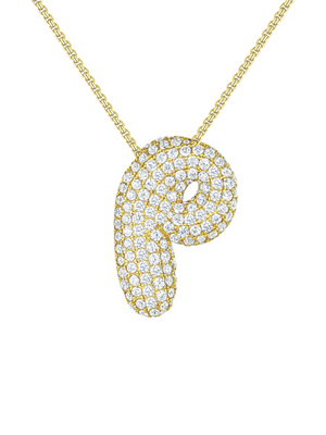 Luna Bubble Letter Necklace