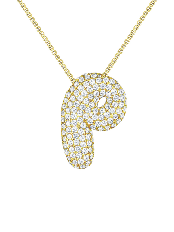 Luna Bubble Letter Necklace