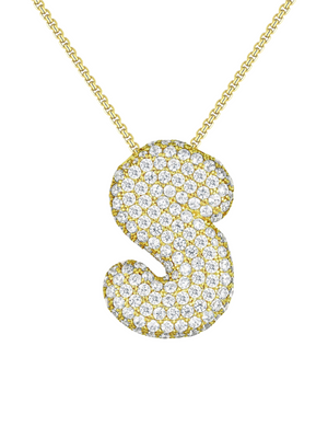 Luna Bubble Letter Necklace