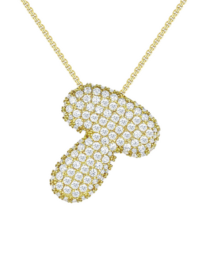 Luna Bubble Letter Necklace