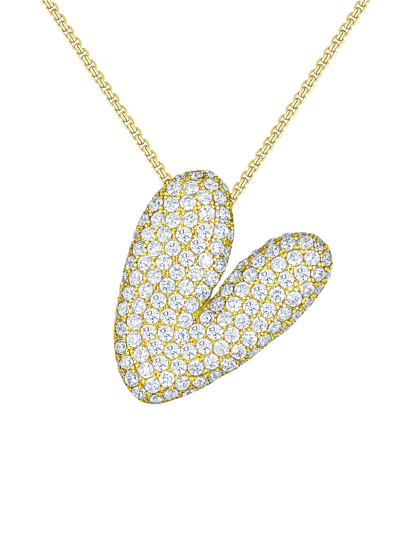 Luna Bubble Letter Necklace