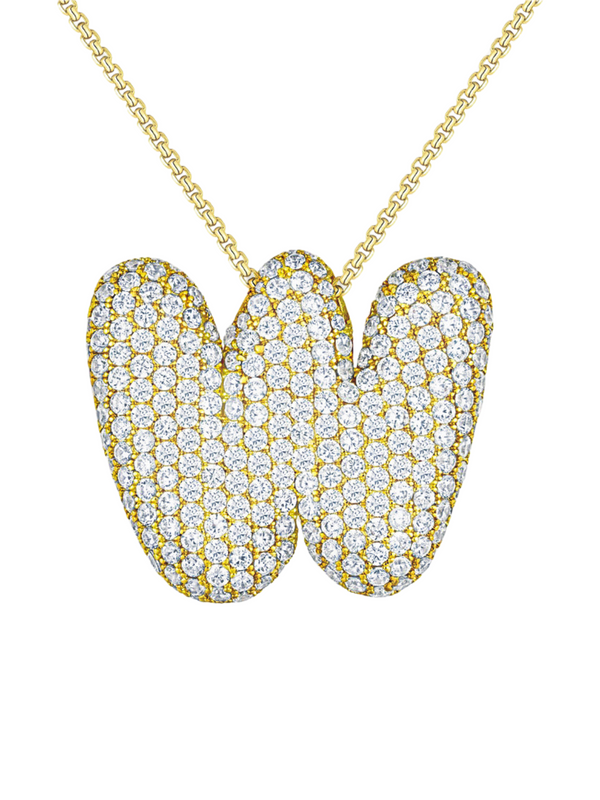 Luna Bubble Letter Necklace