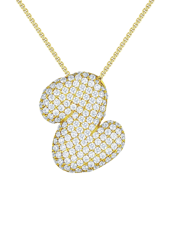 Luna Bubble Letter Necklace