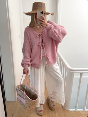 Elodie Lace-Up - Cardigan