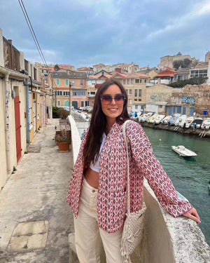 Elowen Quilted Floral Geometric Jacket