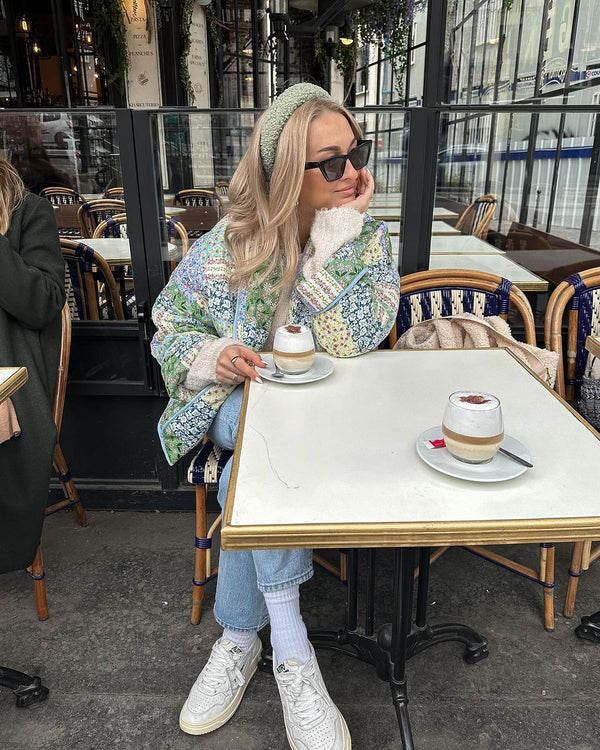 Noelia Floral Patchwork Quilted Jacket