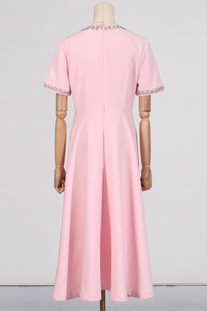 Elise Midikleid mit Kristallschleife