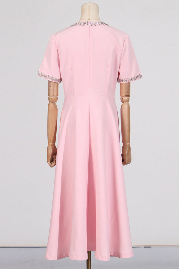 Elise Midikleid mit Kristallschleife