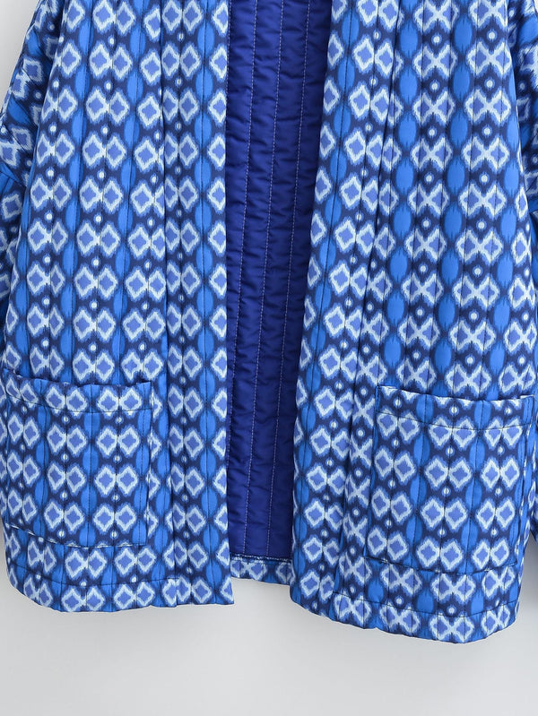 Elowen Quilted Floral Geometric Jacket