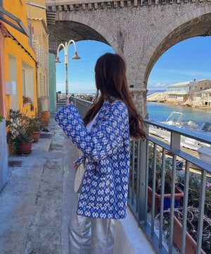 Elowen Quilted Floral Geometric Jacket