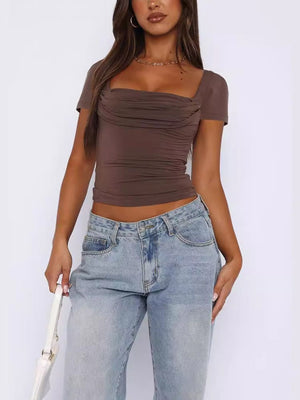 Coquette Square Neck Baby Tee