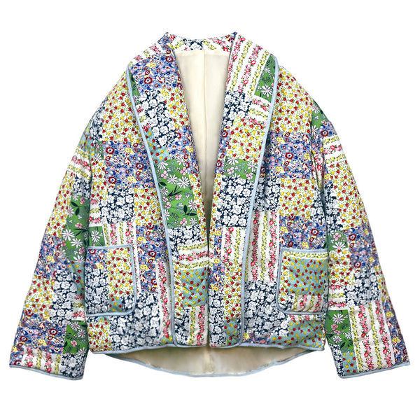 Noelia Floral Patchwork Quilted Jacket