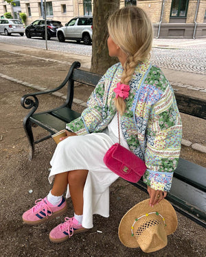 Noelia Floral Patchwork Quilted Jacket