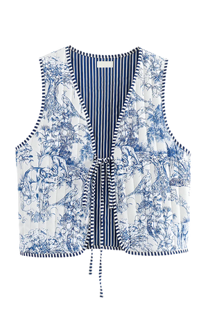 Babinia Reversible Patchwork Waistcoat