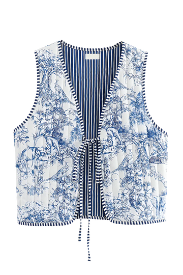 Babinia Reversible Patchwork Waistcoat