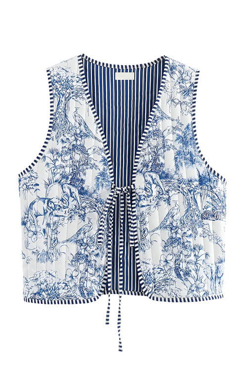 Babinia Reversible Patchwork Waistcoat
