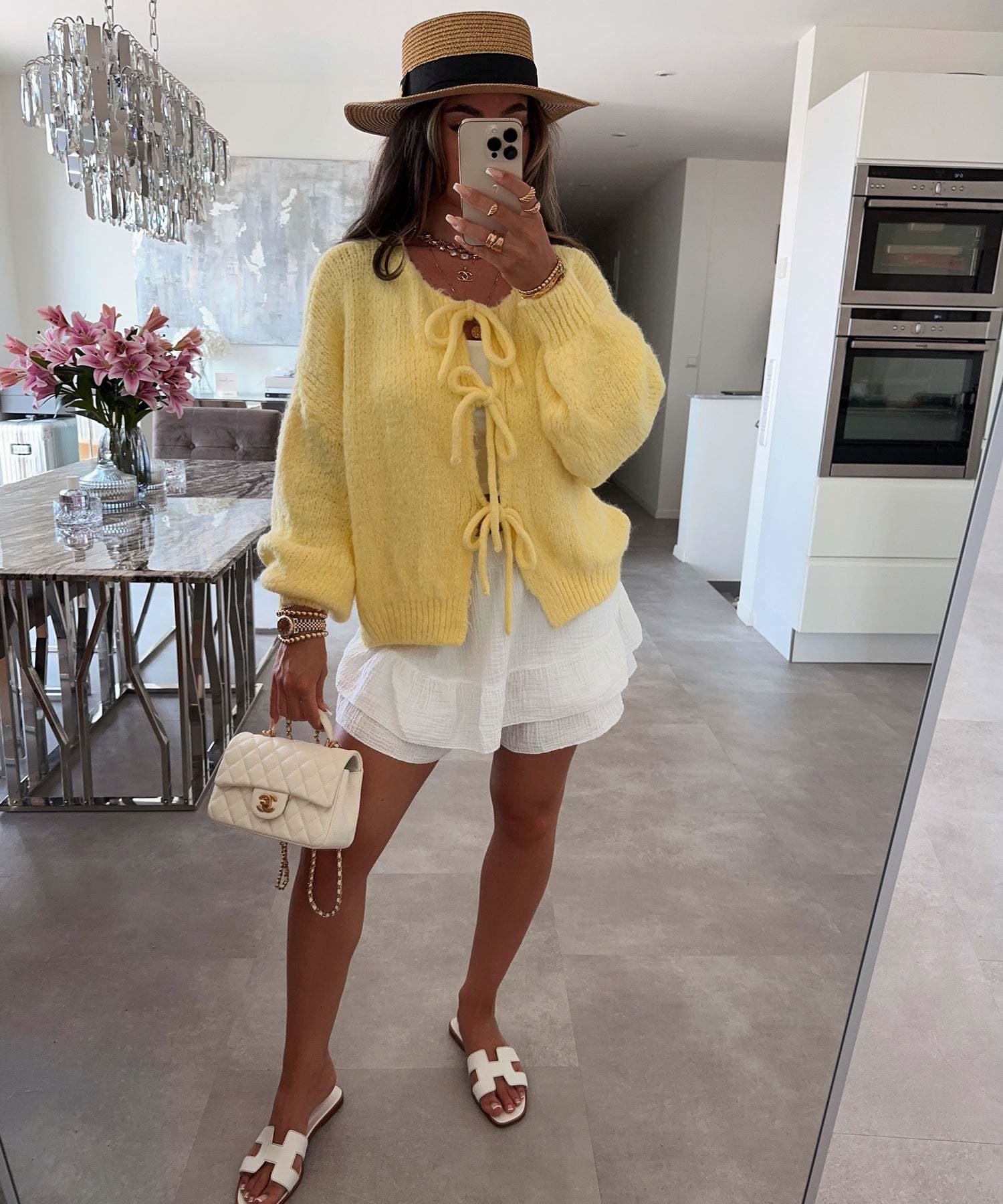 Elodie Lace-Up - Cardigan