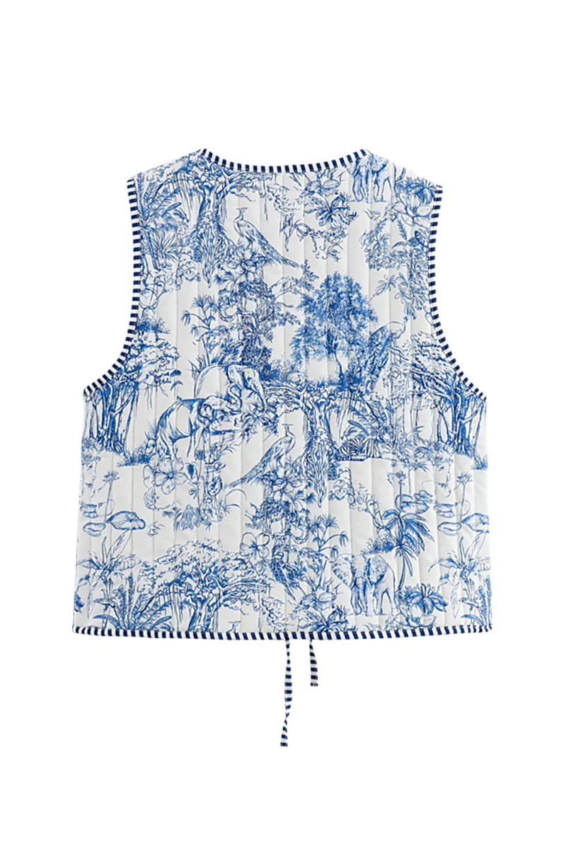 Babinia Reversible Patchwork Waistcoat