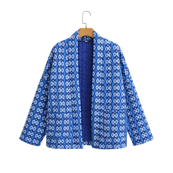 Elowen Quilted Floral Geometric Jacket