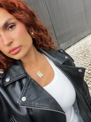 Luna Bubble Letter Necklace