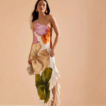 Liza Maxi Dress – Abstract Floral Print