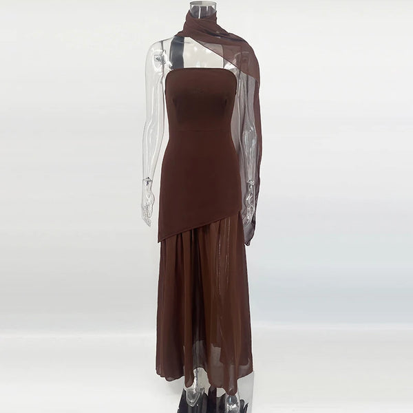 Valentina Drapiertes Abendkleid