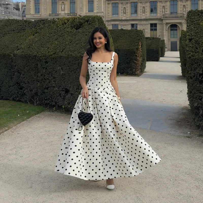Audrey Polka - Maxi Dress