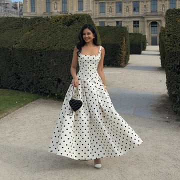 Audrey Polka - Maxi Dress