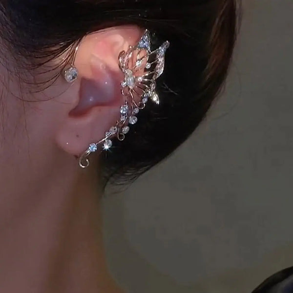 Seraphic Butterfly Ear Cuff - Pair