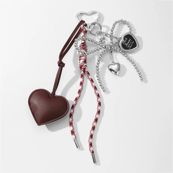 Femme Heart Bow Charm