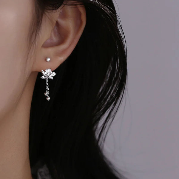 Zen Lotus Earring – Pair