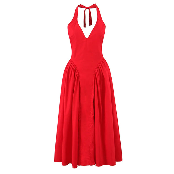 Majesty Halter Dress