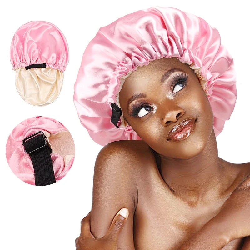 Femme Satin Cap: Double Layer, Protection & Maximum Hair Care Efficiency