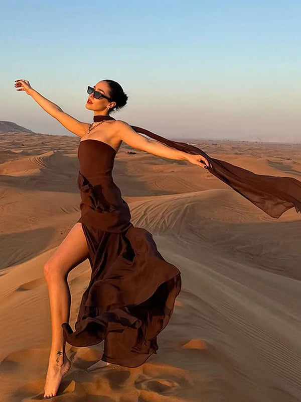 Valentina Drapiertes Abendkleid