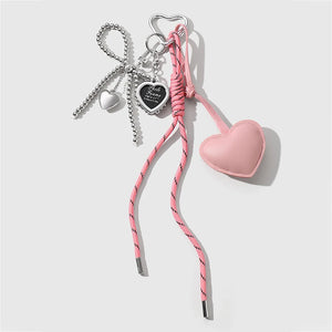 Femme Heart Bow Charm