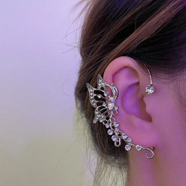 Seraphic Butterfly Ear Cuff - Pair