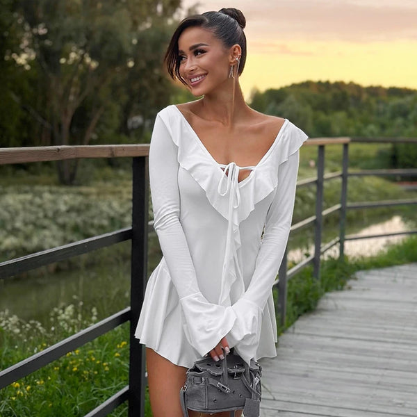 Marisse Ruffle – Mini Dress