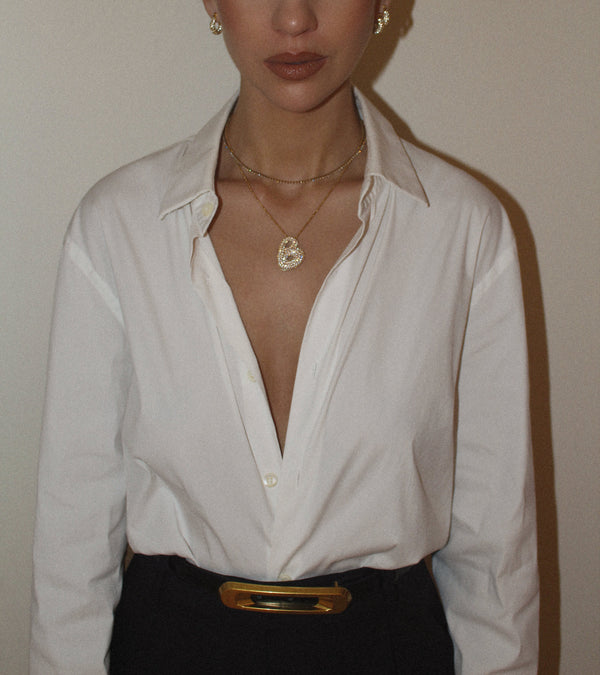 Luna Bubble Letter Necklace