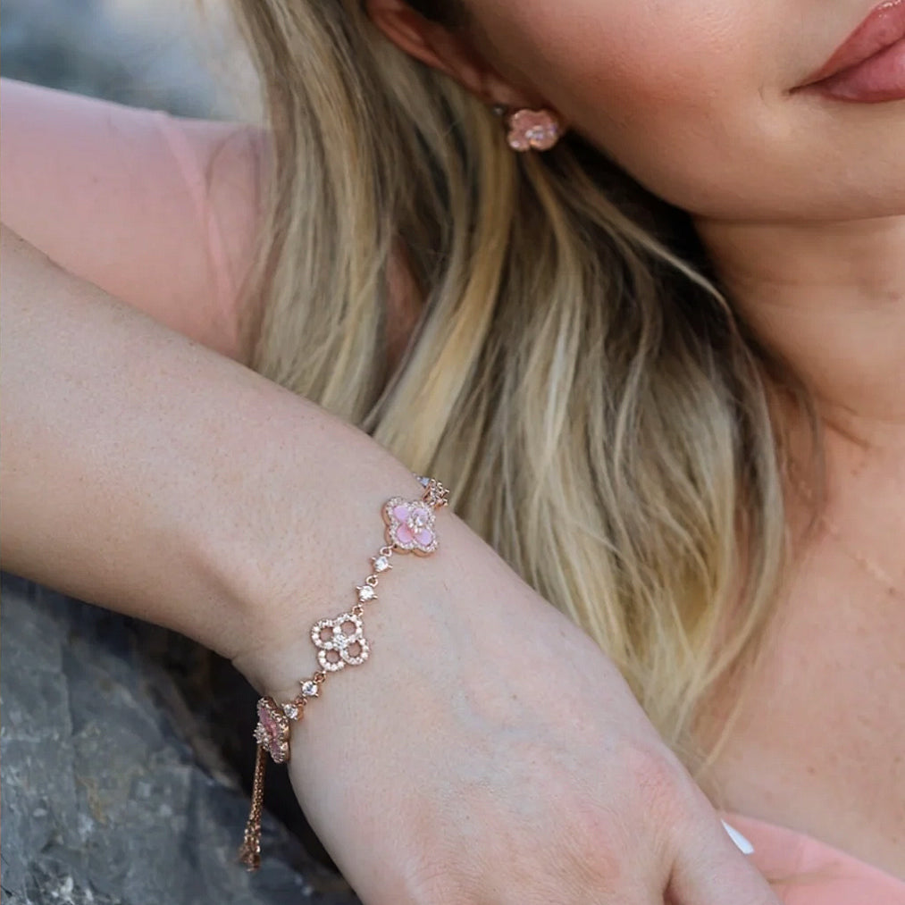 Sakura Cleef Set - Bracelet, Earrings & Necklace