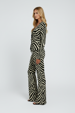 Cena 3: Perfil Direito - Conjunto Zebra Print