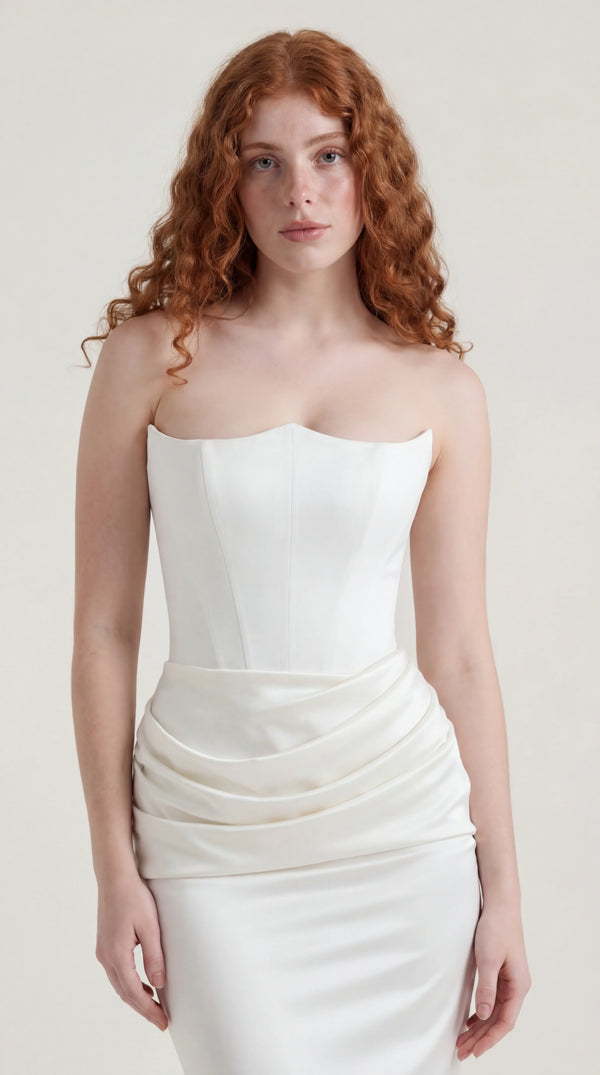 Satin Maxi Dress Femme Lara